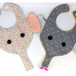 Elephant Bib Binkie Holder Free Sewing Pattern