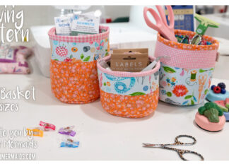 Fabric Basket Free Sewing Pattern