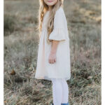 Girl’s Ruffle Sleeve Dress Free Sewing Pattern