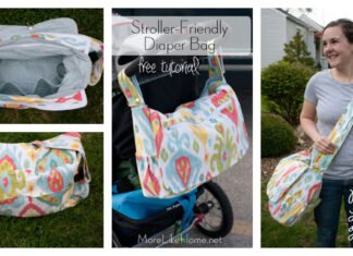 Stroller Friendly Diaper Bag Free Sewing Pattern