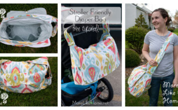 Stroller Friendly Diaper Bag Free Sewing Pattern