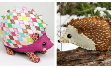 Woodland Forest Animal Hedgehog Sewing Patterns