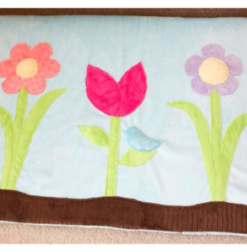 Applique Cuddle Garden Rug Free Sewing Pattern