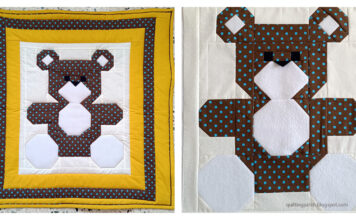 Baby Bear Quilt Free Sewing Pattern