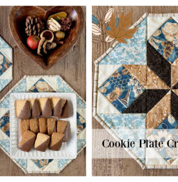 Cookie Plate Crumb Catcher Free Sewing Pattern