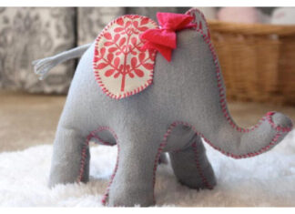 Elephant Doorstop Free Sewing Pattern