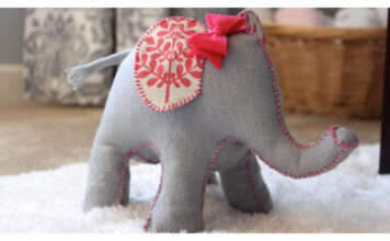Elephant Doorstop Free Sewing Pattern