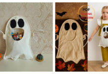 Halloween Ghost Trick-Or-Treat Bag Sewing Pattern