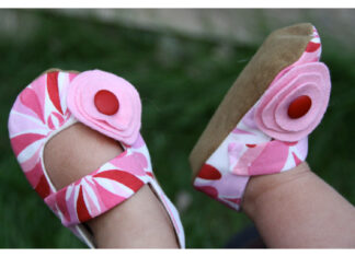 Modern Baby Bootie Free Sewing Pattern