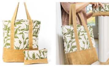 On the Go Tote and Zippered Bag Free Sewing Pattern