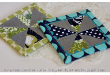 Pinwheel Coaster Free Sewing Pattern