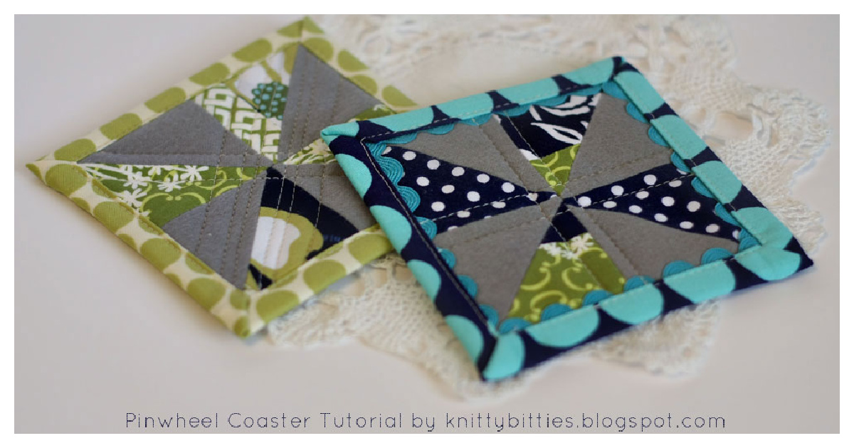 Pinwheel Coaster Free Sewing Pattern