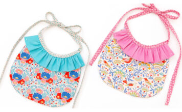 Ruffle Baby Bib Free Sewing Pattern