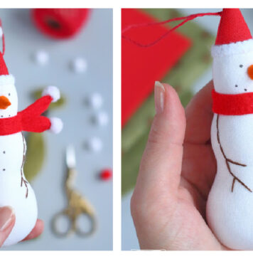 Snowman Free Sewing Pattern