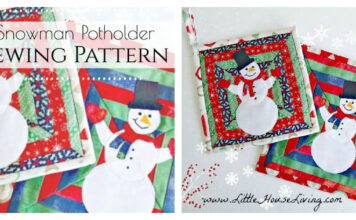 Snowman Pot Holder Free Sewing Pattern