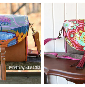 Sweet Pea Saddle Bag Free Sewing Pattern