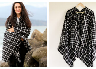 Easy Cape Scarf Free Sewing Pattern