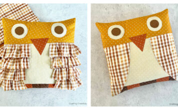 Fall Owl Pillow Free Sewing Pattern