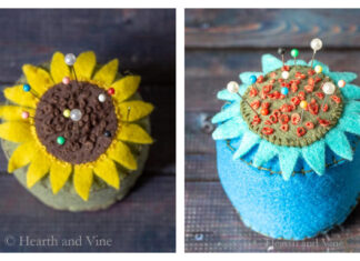 Flower Pin Cushion Free Sewing Pattern