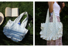 Simple Ruffle Tote Bag Free Sewing Pattern and Video Tutorial