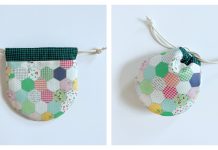Round Drawstring Bag Free Sewing Pattern