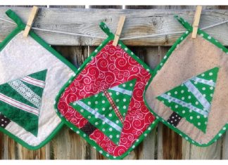 Christmas Tree Hot Pads Free Sewing Pattern
