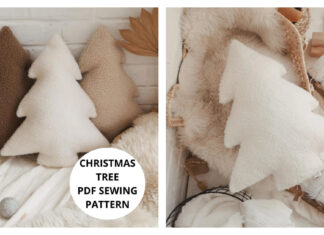 Christmas Tree Pillow Sewing Pattern