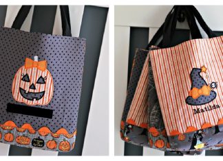 Halloween Trick or Treat Bag Free Sewing Pattern