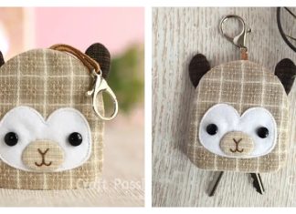 LaLa Llama Key Pouch Free Sewing Pattern