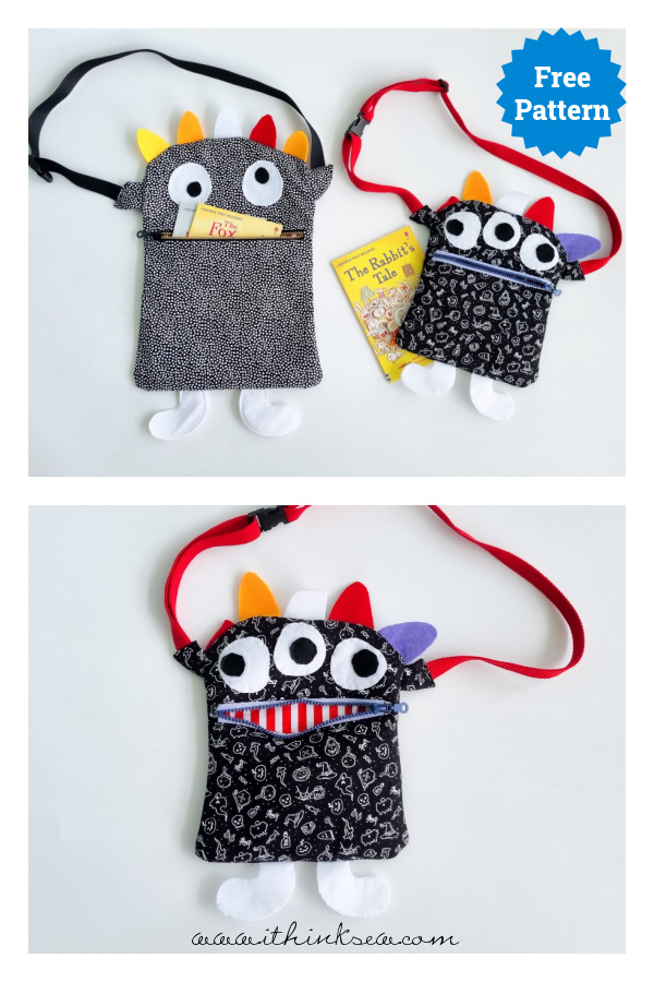 Monster Bag Free Sewing Pattern