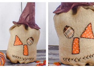 Primitive Burlap Pumpkin Free Sewing Pattern
