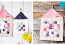 Quilted Mini House Trivets Free Sewing Pattern