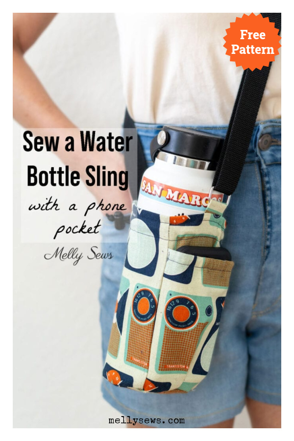 Water Bottle Holder Free Sewing Pattern