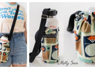 Water Bottle Holder Free Sewing Pattern