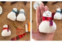 Angry Snowmen Ornament Free Sewing Pattern