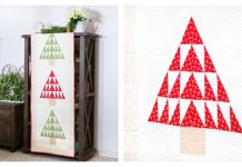 Christmas Tree Quilted Door Banner Free Sewing Pattern