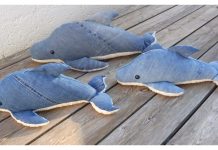 Dolphin Pillow Free Sewing Pattern