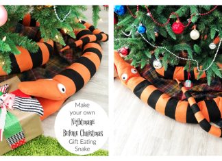 The Nightmare Before Christmas Snake Free Sewing Pattern