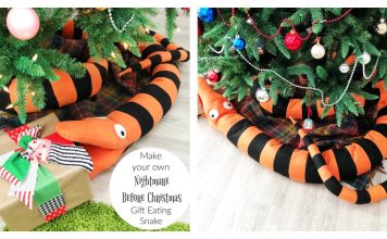 The Nightmare Before Christmas Snake Free Sewing Pattern