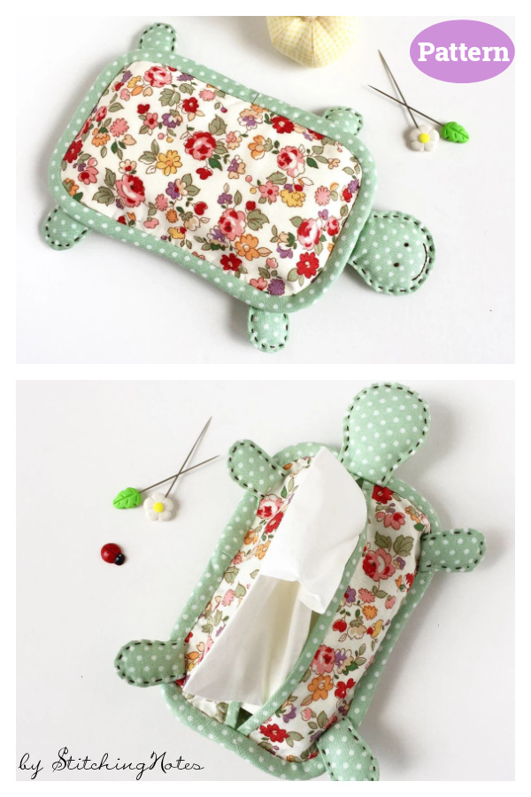 Turtle Tissue Case Sewing Pattern