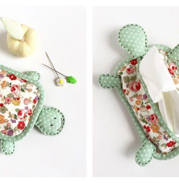 Turtle Tissue Case Sewing Pattern