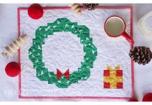 Cookies For Santa Quilted Placemat Free Sewing Pattern