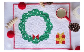 Cookies For Santa Quilted Placemat Free Sewing Pattern