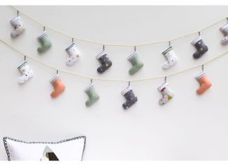 Tiny Stocking Bunting Free Sewing Pattern