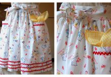Vintage Half Apron Free Sewing Pattern