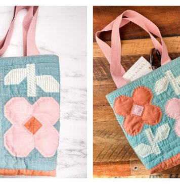 Quilted Tote Free Sewing Pattern