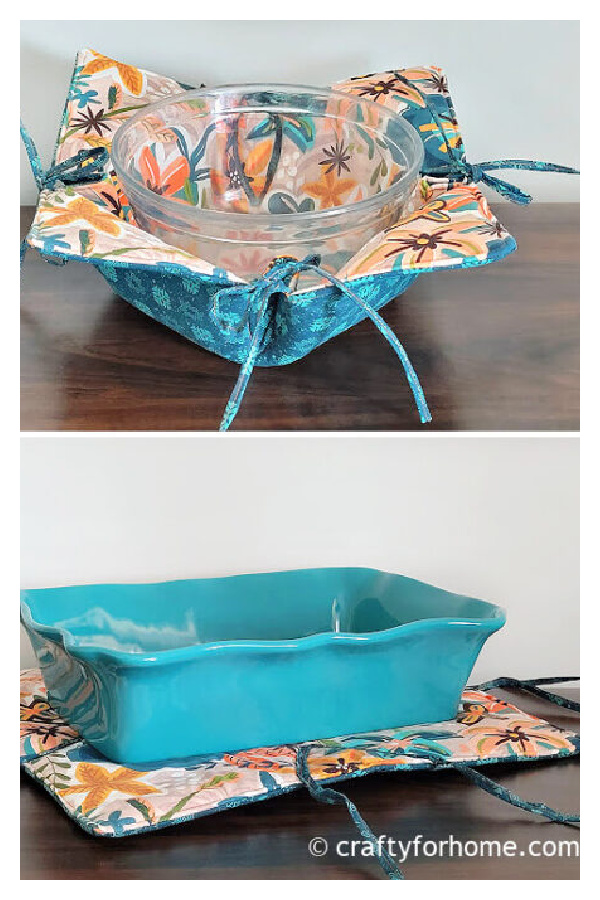 Convertible Bowl Cozy Hot Pad Free Sewing Pattern