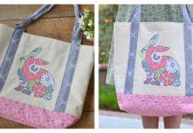 Bunny Hop Spring Tote Bag Free Sewing Pattern
