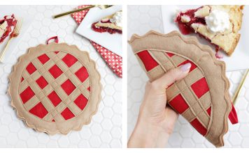 Cherry Pie Potholder Free Sewing Pattern