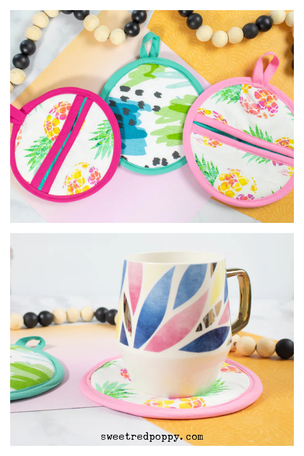 Easy Oven Mitt and Pot Holder Free Sewing Pattern